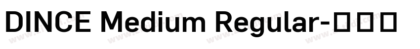 DINCE Medium Regular字体转换